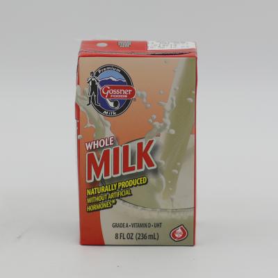 MILK, GOSSNER WHOLE WHITE 8OZ/27