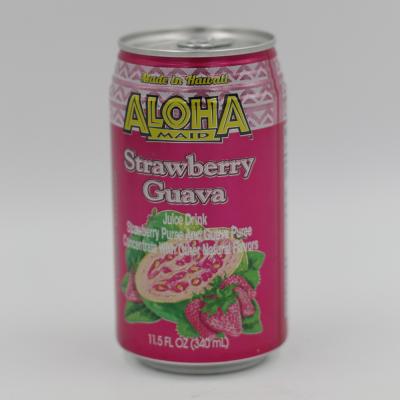 ALOHA MAID, STRAW/GUAVA 12OZ/24