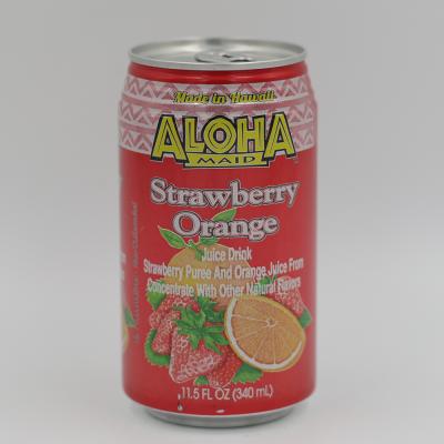 ALOHA MAID, STRAW/ORANGE 12OZ/24